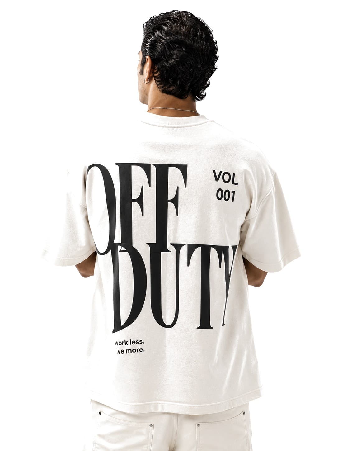 OFFDUTY Sign-Off tee back graphic studio product photo