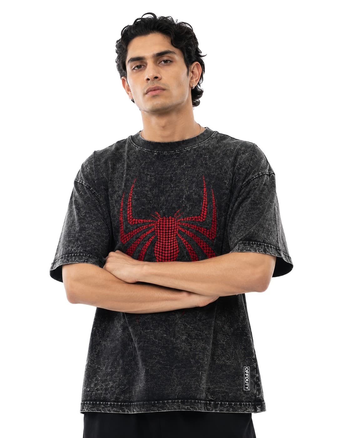 OFFDUTY Crimson Web tee studio product photo Pakistan